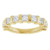 14K Rose 5/8 CTW Natural Diamond Anniversary Band