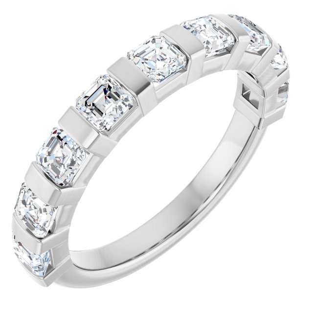 14K Rose 5/8 CTW Natural Diamond Anniversary Band