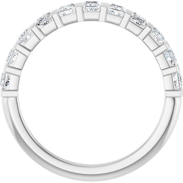 14K Rose 5/8 CTW Natural Diamond Anniversary Band