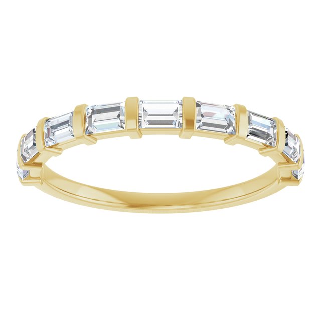 14K Rose 5/8 CTW Natural Diamond Anniversary Band