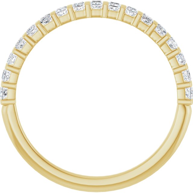 14K Rose 5/8 CTW Natural Diamond Anniversary Band