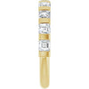 14K Rose Gold 5/8 CTW Asscher-Cut Diamond Anniversary Ring