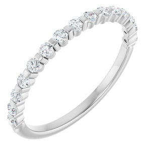 14K Rose Gold Asscher-Cut Diamond Anniversary Ring with 5/8 CTW Natural Diamonds
