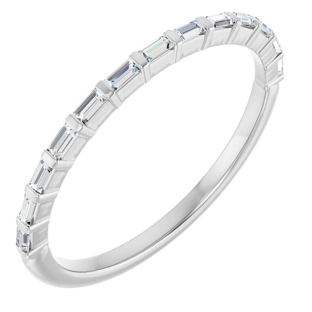 14K Rose 5/8 CTW Natural Diamond Anniversary Band