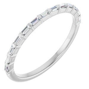 14K Rose Gold Asscher-Cut Diamond Anniversary Ring with 5/8 CTW Natural Diamonds