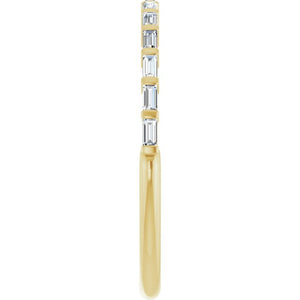 14K Rose Gold Asscher-Cut Diamond Anniversary Ring with 5/8 CTW Natural Diamonds