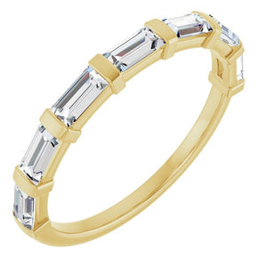 14K Rose Gold Asscher-Cut Diamond Anniversary Ring with 5/8 CTW Natural Diamonds