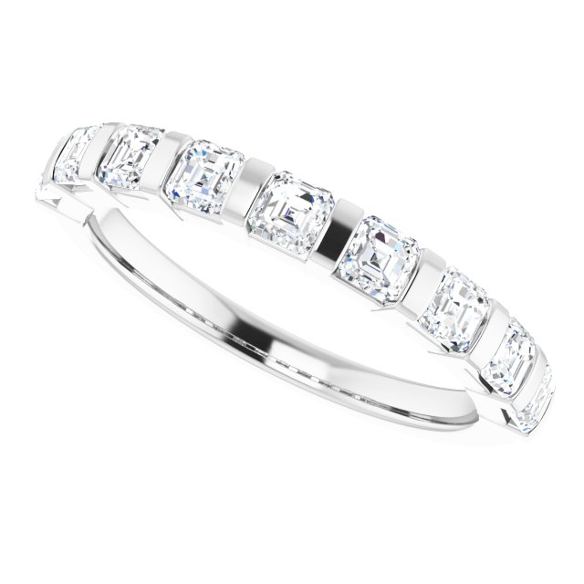 14K Rose 5/8 CTW Natural Diamond Anniversary Band