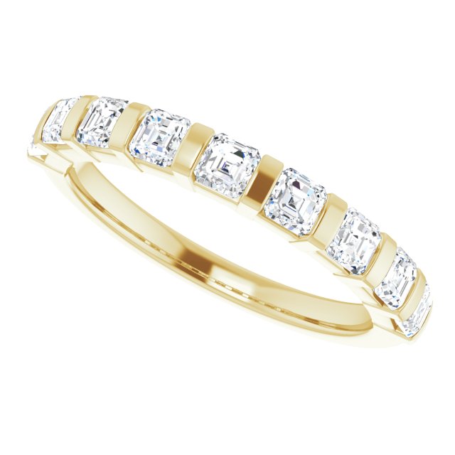 14K Rose 5/8 CTW Natural Diamond Anniversary Band