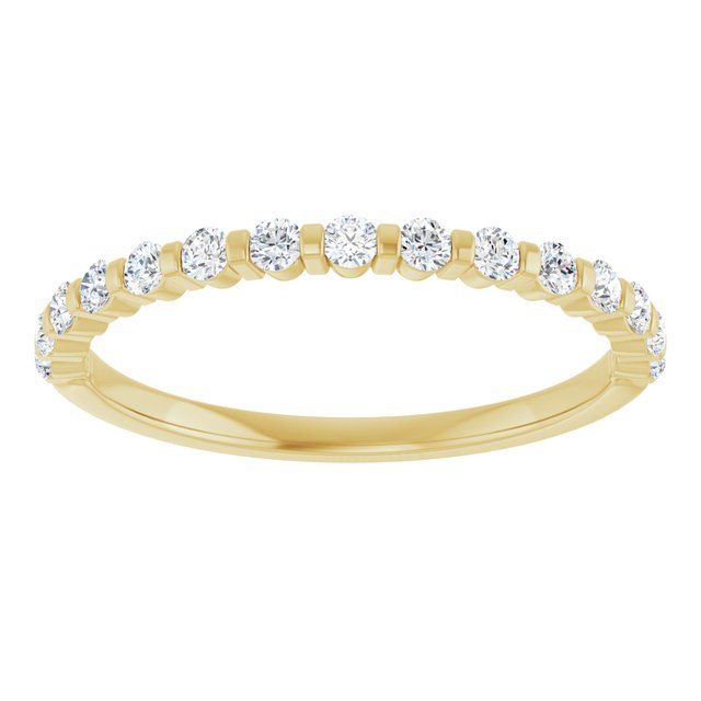 14K Rose 5/8 CTW Natural Diamond Anniversary Band