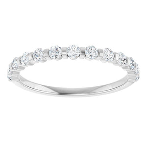 14K Rose Gold Asscher-Cut Diamond Anniversary Ring with 5/8 CTW Natural Diamonds