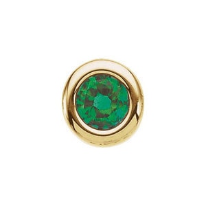 Imitation Birthstone Pendant with Garnet and More in 14K Gold