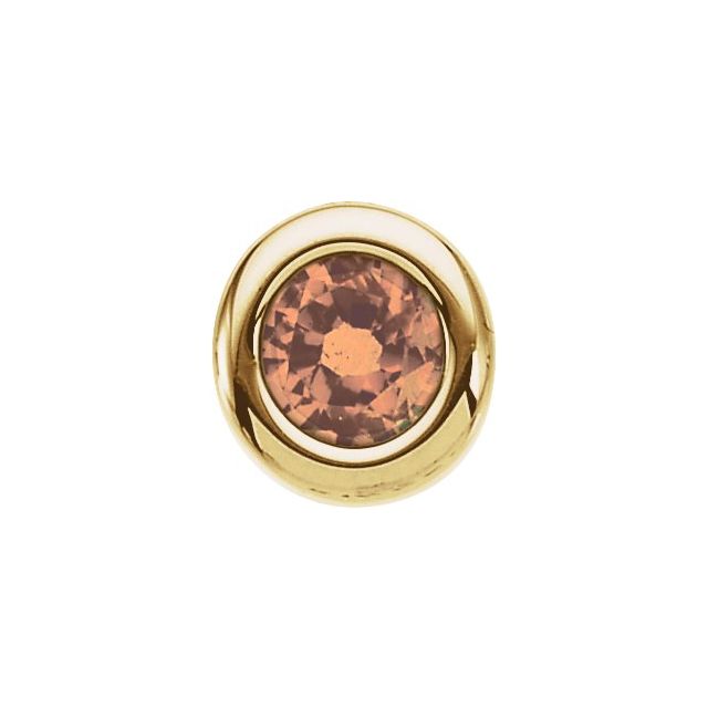 Imitation Birthstone Pendant with Garnet and More in 14K Gold
