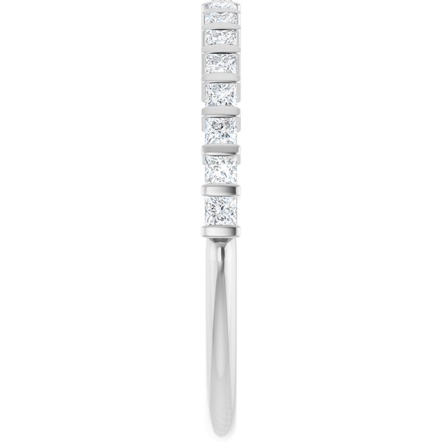 14K Rose 5/8 CTW Natural Diamond Anniversary Band