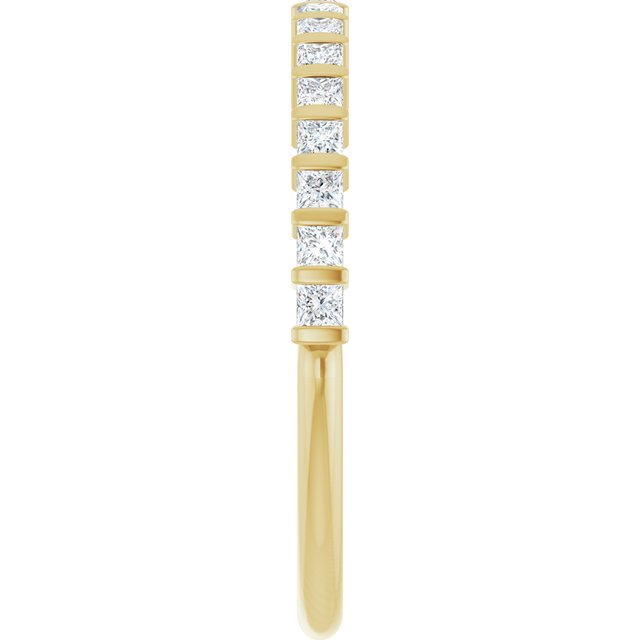 14K Rose 5/8 CTW Natural Diamond Anniversary Band