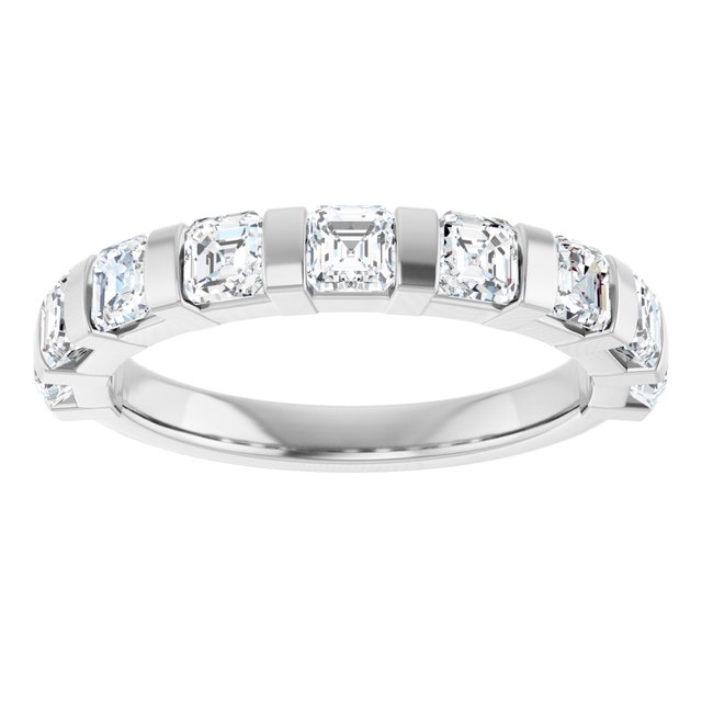 14K Rose 5/8 CTW Natural Diamond Anniversary Band