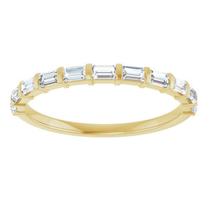 14K Rose Gold Asscher-Cut Diamond Anniversary Ring with 5/8 CTW Natural Diamonds