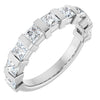 14K Rose 5/8 CTW Natural Diamond Anniversary Band