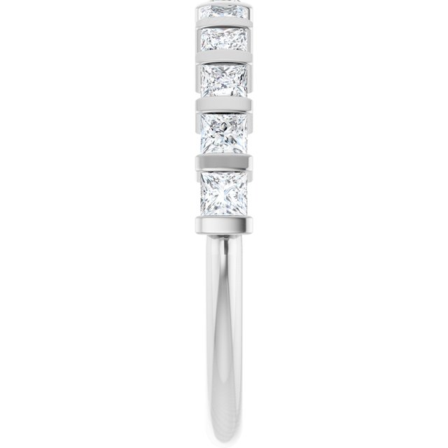 14K Rose 5/8 CTW Natural Diamond Anniversary Band