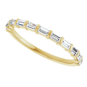 14K Rose Gold Asscher-Cut Diamond Anniversary Ring with 5/8 CTW Natural Diamonds