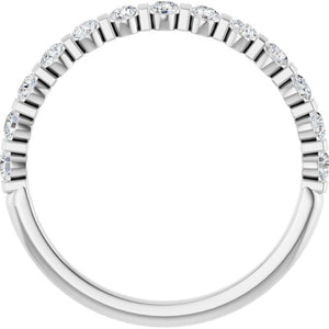 14K Rose Gold Asscher-Cut Diamond Anniversary Ring with 5/8 CTW Natural Diamonds