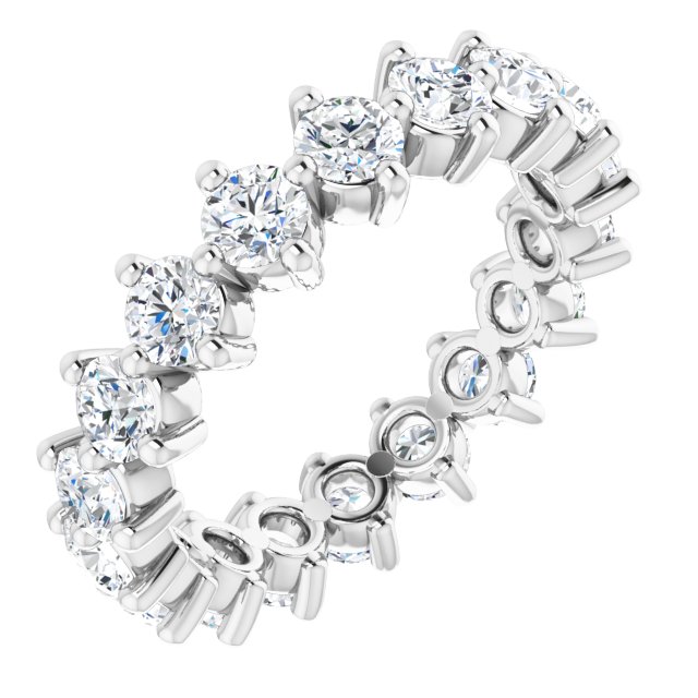 14K Gold Natural Diamond Eternity Band - Options Available
