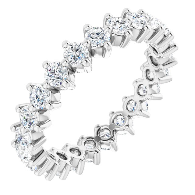 14K Gold Natural Diamond Eternity Band - Options Available