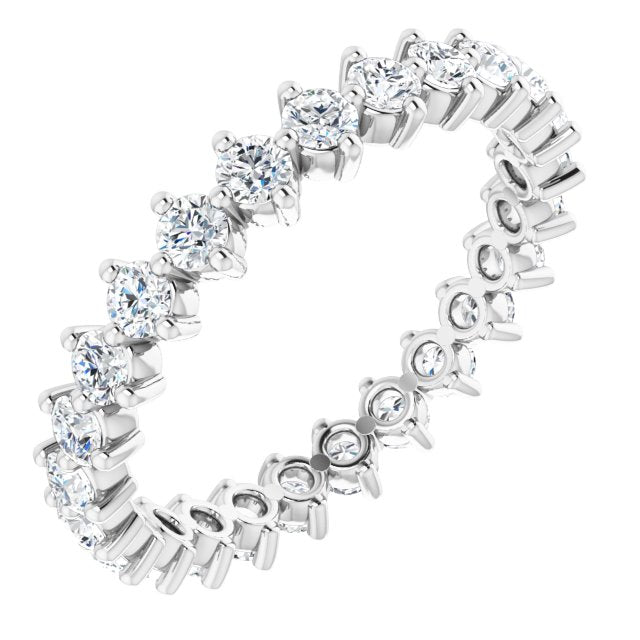 14K Gold Natural Diamond Eternity Band - Options Available