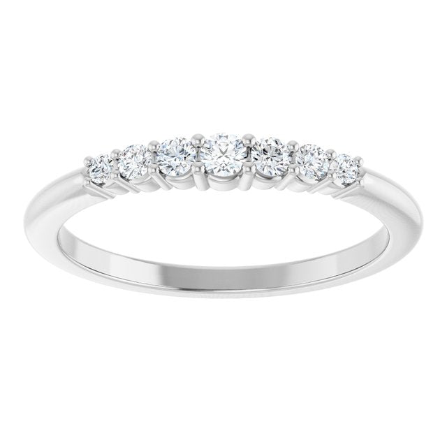 1/6 Ctw Natural Diamond Stackable Ring