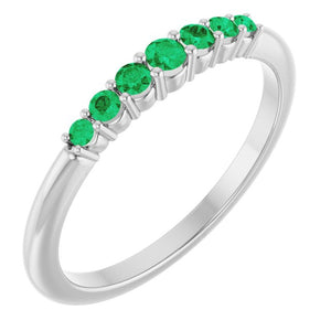 14K Gold Natural Diamond Stackable Ring
