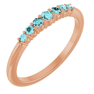 14K Gold Natural Diamond Stackable Ring