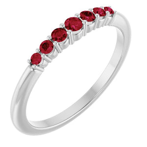 14K Gold Natural Diamond Stackable Ring