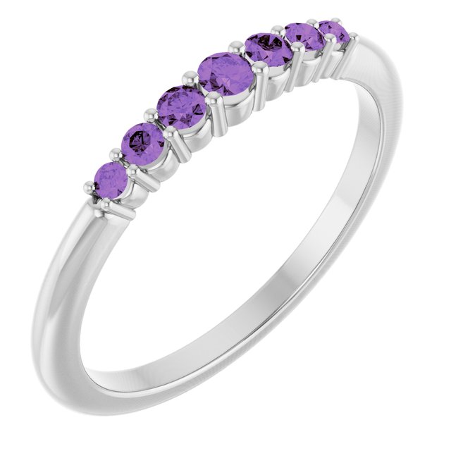 14K Gold Natural Diamond Stackable Ring