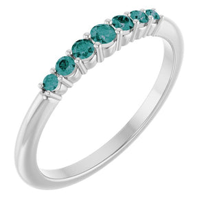 14K Gold Natural Diamond Stackable Ring