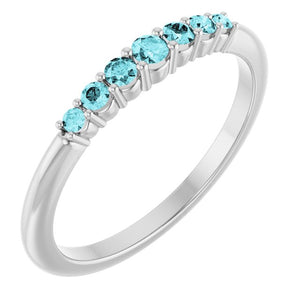 14K Gold Natural Diamond Stackable Ring