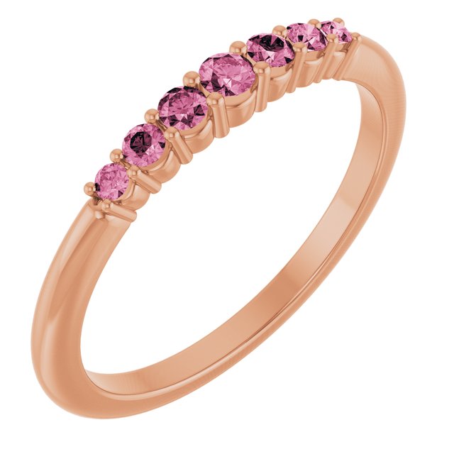 14K Gold Natural Diamond Stackable Ring