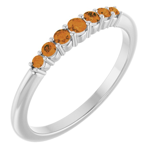 14K Gold Natural Diamond Stackable Ring
