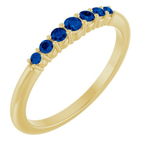 14K Gold Natural Diamond Stackable Ring