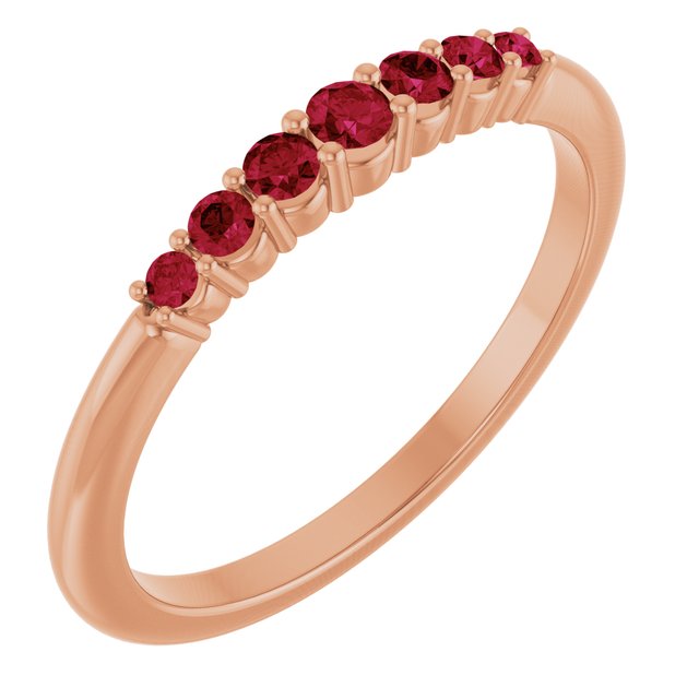 14K Gold Natural Diamond Stackable Ring