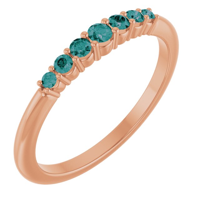 14K Gold Natural Diamond Stackable Ring
