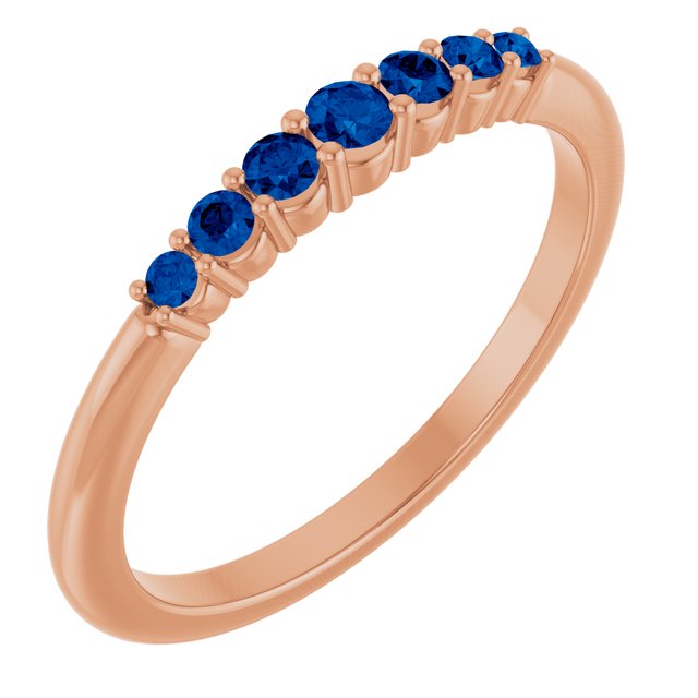 14K Gold Natural Diamond Stackable Ring