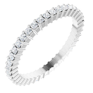 1/2 CTW Natural Diamond Eternity Band Crafted in 14K Gold & Platinum