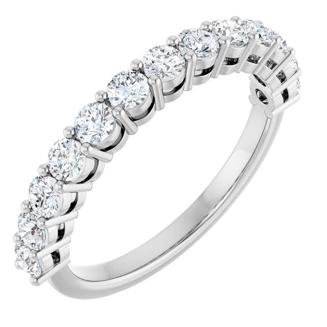 Elegant 14K White Gold 1/4 CTW Natural Diamond Wedding Ring