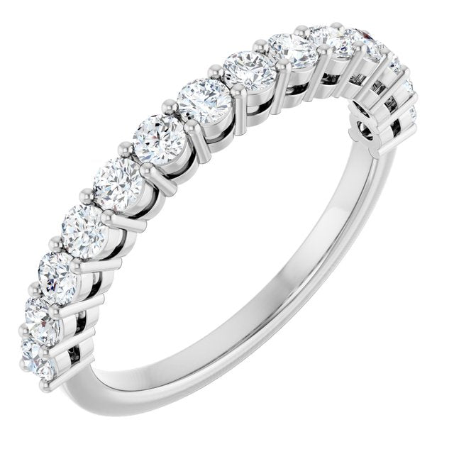 14K White 1/4 CTW Natural Diamond Anniversary Band