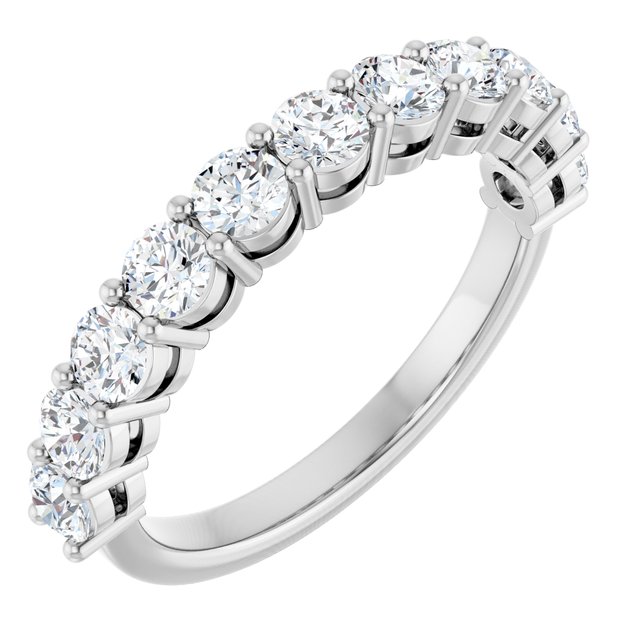 14K White 1/4 CTW Natural Diamond Anniversary Band