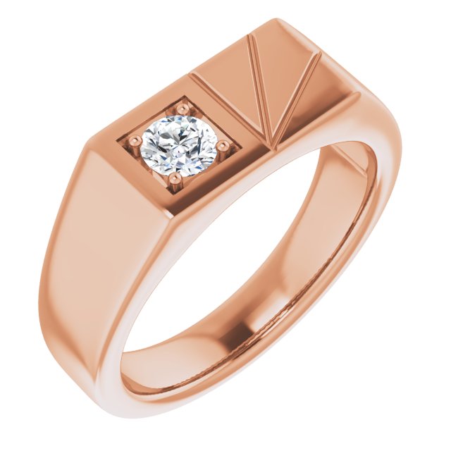 14K Gold Natural Diamond Ring