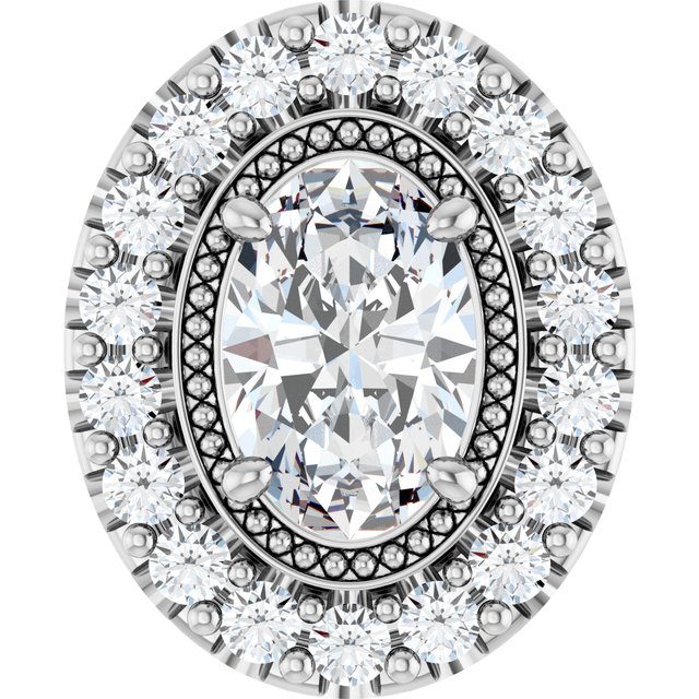 14K Gold Natural Diamond Pendant