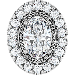 14K Gold Natural Diamond Pendant