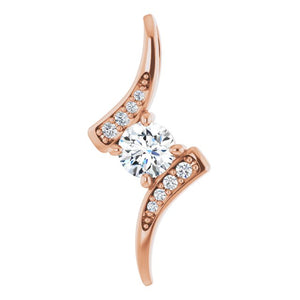 Elegant 14K White Gold 1/3 CTW Round Natural Diamond Pendant