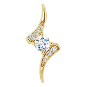 Elegant 14K White Gold 1/3 CTW Round Natural Diamond Pendant